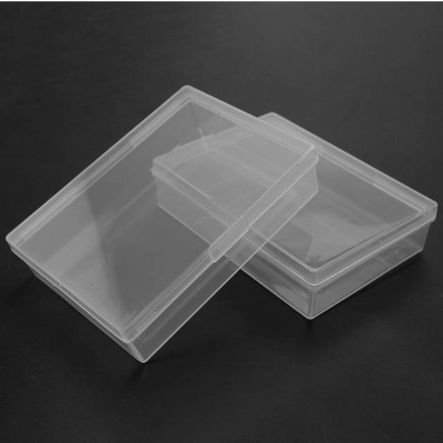 50Pcs Box Trading Card Case Card Storage Organizer Clear Card Case Plastic Storage Box for Gaming Cards