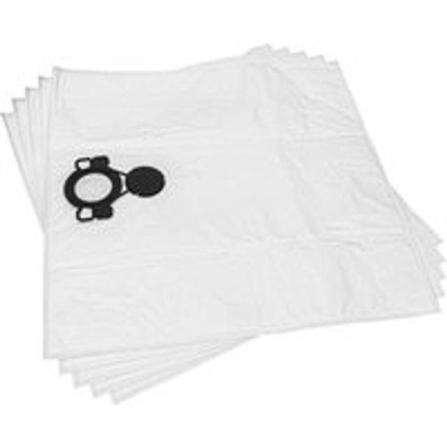 5x Vacuum Cleaner Bag compatible with Milwaukee AS500ELCP Vacuum Cleaner, Microfleece, 61 cm x 59 cm, White - Vhbw