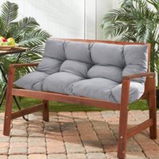 Garden Patio Swing Bench Cushion Seat Pad, Light Grey 120x80CM