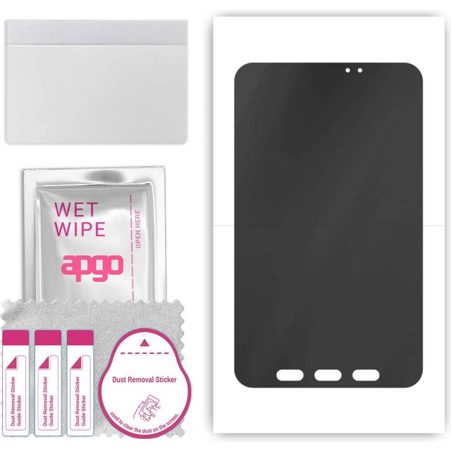 apgo Hydrogel Privacy Matte Screen Protector for Samsung Galaxy Tab Active 2, Anti Spy, Hydrogel Film, Flexible, Soft TPU with positioning layer easy