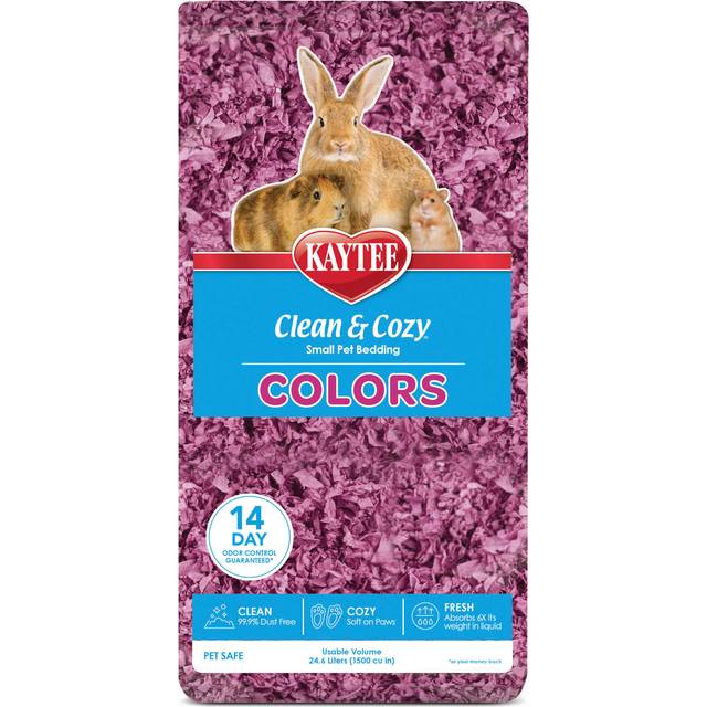 Kaytee clean & cosy bedding purple colour small animal hamster gerbil mouse