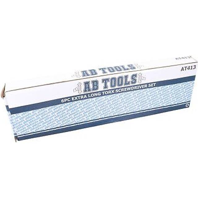Torx Star Extra Long Screwdrivers T10 - T30 Total Length 260mm 6pc Set