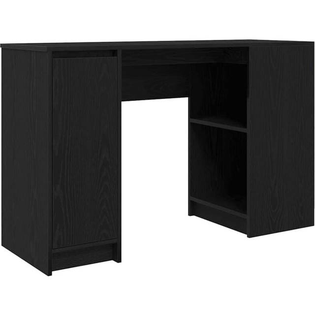 Vidaxl - Desk Black Oak 120x42x76 cm Engineered Wood