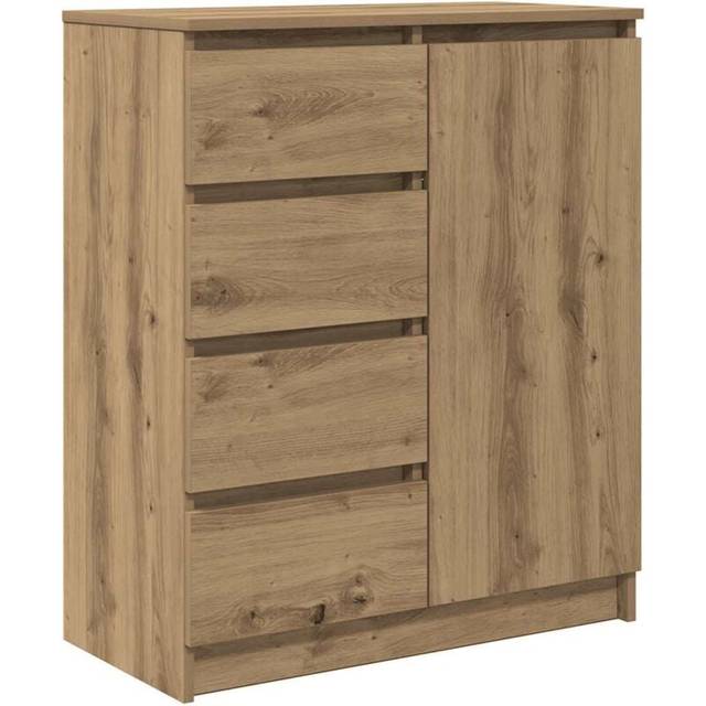 vidaXL Sideboard with Drawers Artisan Oak 71x35x84 cm Engineered Wood - Brown