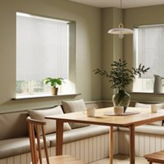 Semi Sheer Luxe Stripe Roller Blind - White