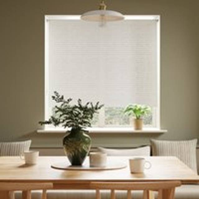 Semi Sheer Stripe Roller Blind - White