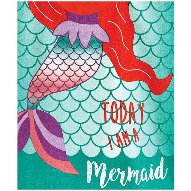 Home & Living Childrens/Kids Mermaid Microfibre Hooded Towel