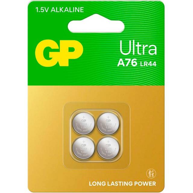 GP Knappcell LR 44 1.5 V 4 st 110 mAh Litium Ultra