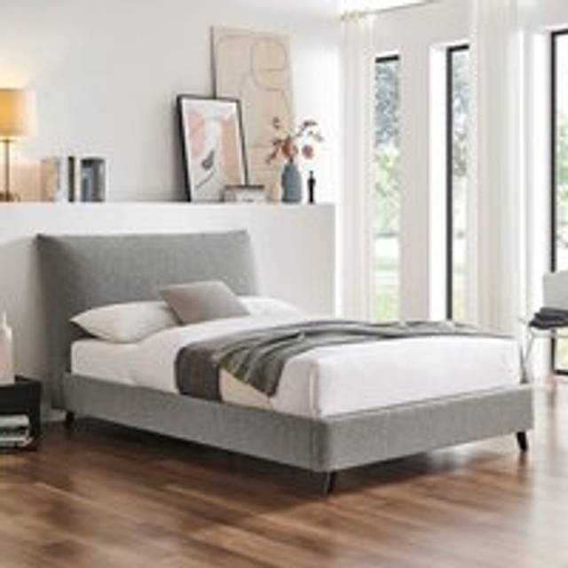 Limelight Luna Pillow Back Bed Frame, Boucle - Grey