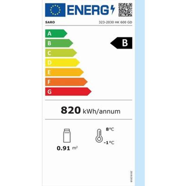 SARO HK GD V2 Displaykyl - Låt Utbudet Glänsa, 620 liter
