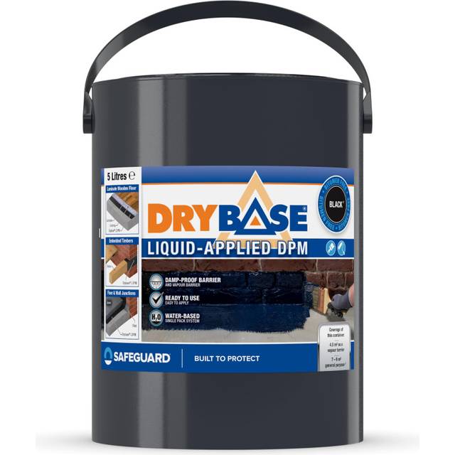 Safeguard Drybase Liquid Damp-proof Membrane 5L Black