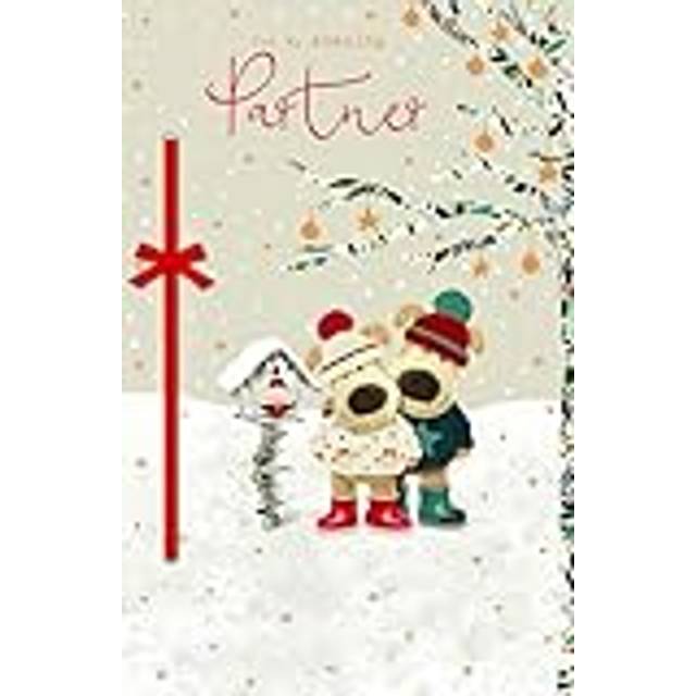 Boofle Embellished For My Amazing Partner Cute Christmas Greeting Card
