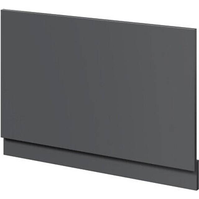 Napoli Gloss MDF End Bath Panel with Plinth | Grey | 800mm