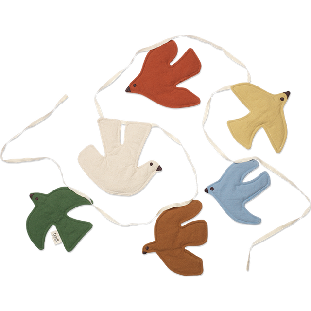 Ferm Living - Swif Bird Garland  - Girland - Multi - W220 x D1 x H18.2 cm