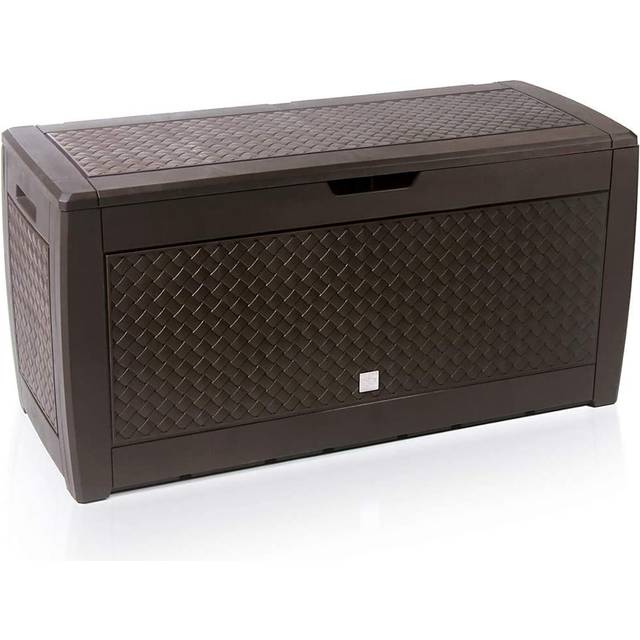 Latitude Run Sedley 310L Gallon Water Resistant Polypropylene Lockable in Matuba Brown (60cm H X 119cm W X 48cm D)