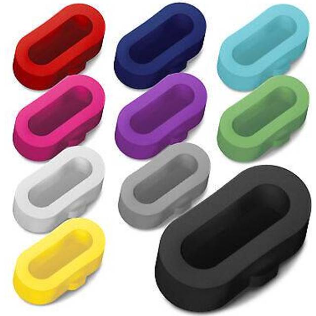 10x charging port protector for garmin fenix 6x pro dust plugs - multicoloured