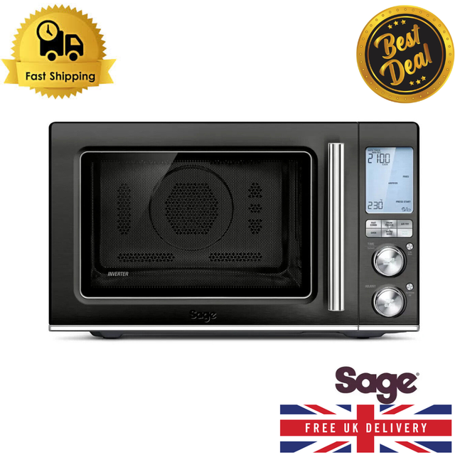 Sage SMO870BST4GUK1 The Combi Wave 3 In 1 Microwave - Black Stainless Steel In BlackStainlessSteel