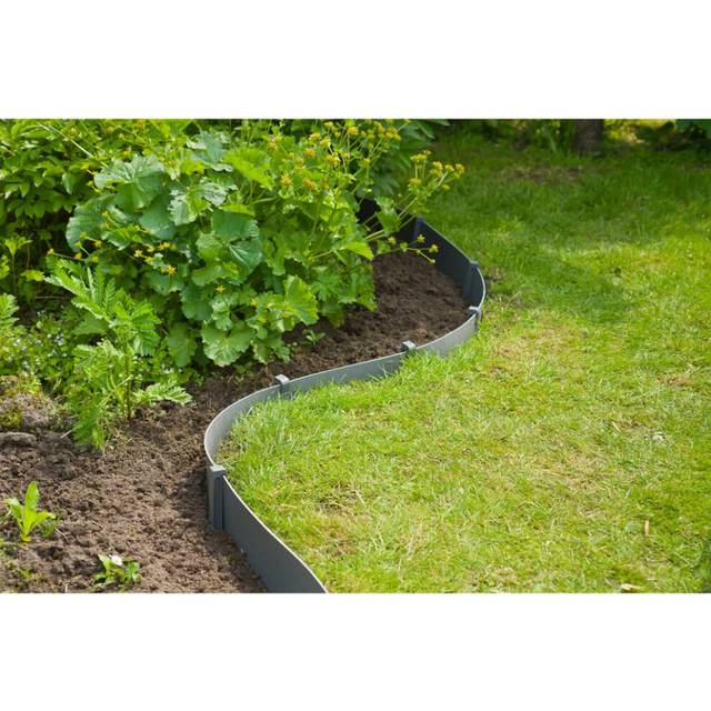 Nature Rabattkant set H15 cm x 10 m med spett svart