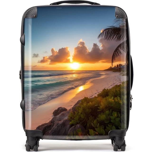 Warren Reed - Designer Sunrise On The Beach Suitcase Large, Multi
