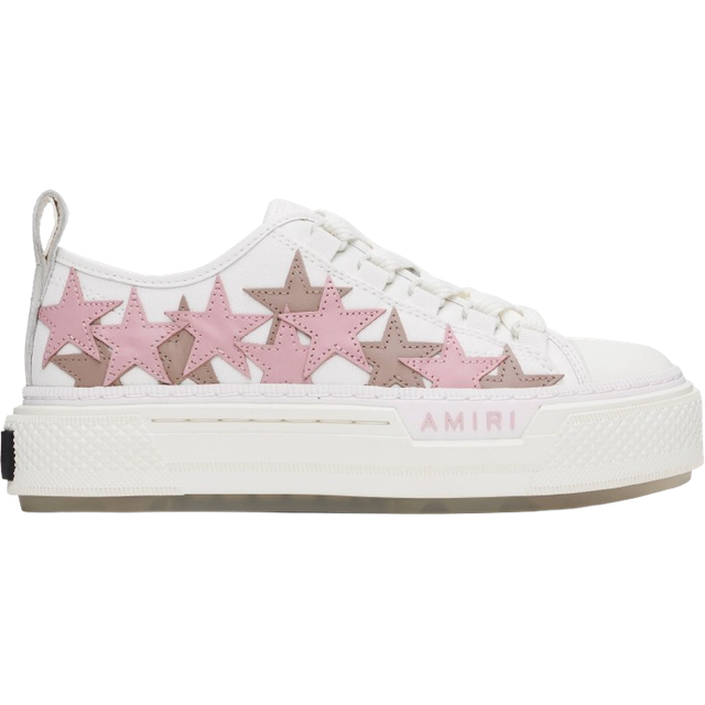 靴 AMIRI Stars Court Platform Low Sneakers 0400020074079_WHITEPINK?wid=
