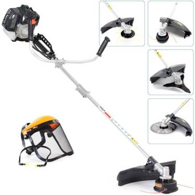 Wiltec Petrol Multi-tool 1.9kW Grass Trimmer Brushcutter Motor Cutter w/Accessories Gardening Tool