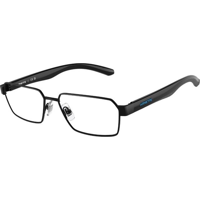 Arnette AN6144 Greyscale 737 Men's Eyeglasses Black Size 55 (Frame Only) - Blue Light Block Available - Matte Black (55)