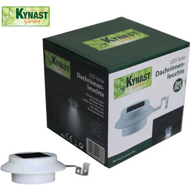 Kynast garden led solar gutter light path or fence light 2-pack