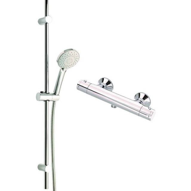 Thermostatic exposed shower bar round thirty6 £99