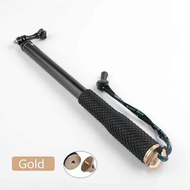(a-43inch Gold) 43in Aluminum diving Monopod for GoPro Hero 6 5 7 8 9 10 Black Tripod Session Sjcam Sj7 Action Camera Selfie Stick for Go Pro