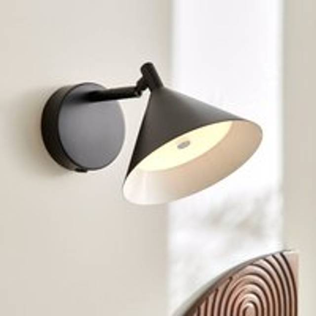 Edited Life Industrial Rechargeable Touch Dimmable LED Wall Light - Black