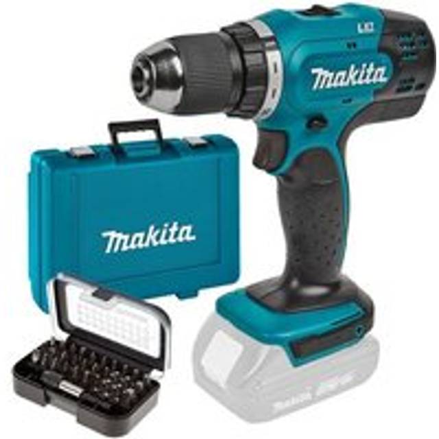 Makita DDF453Z 18v LXT Cordless Drill Driver 13mm 2 Speed Compact Case + Bit Set