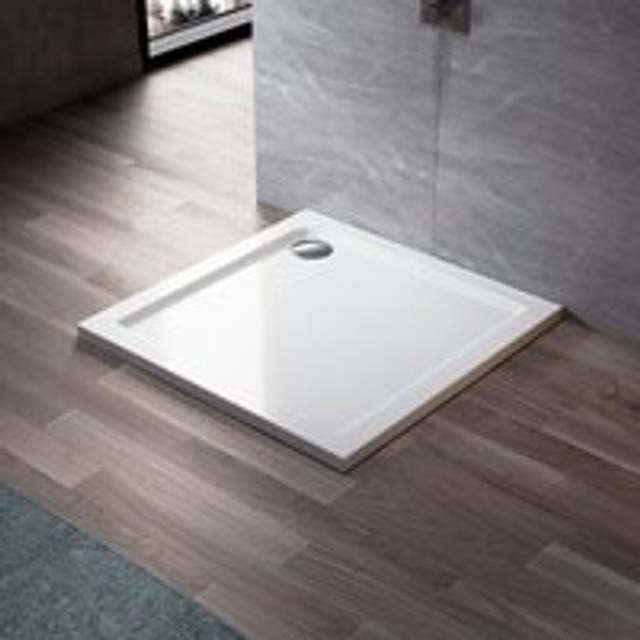 Elegant - Tray for Shower Enclosure 900 x 800 x 40 mm Rectangular Shower Tray + Waste Trap