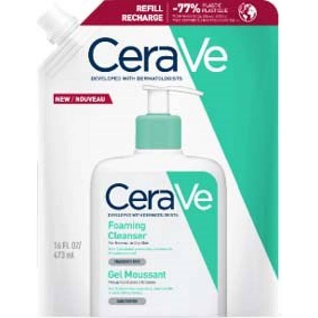 CeraVe Foaming Cleanser Refill Pouch with Niacinamide for Normal to Oily Skin 473ml