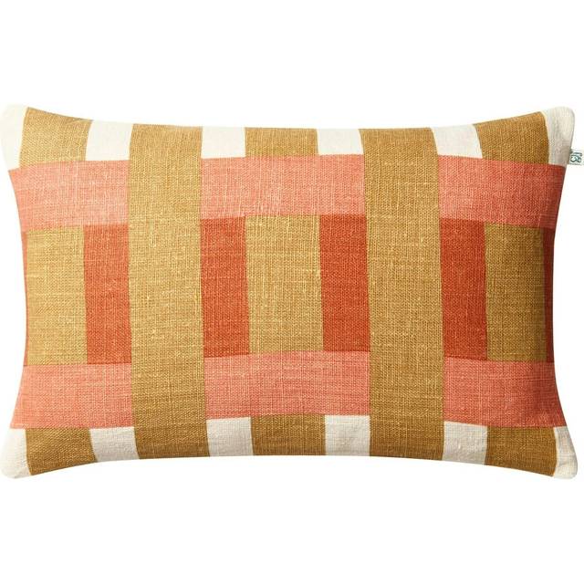 Chhatwal & Jonsson Benaras kuddfodral 40x60 cm Khaki-rose-apricot orange