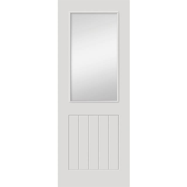 JB Kind Thames Primed Half Light Glazed Internal Door (Size: 1981 x 686mm, Thickness: 35mm) White