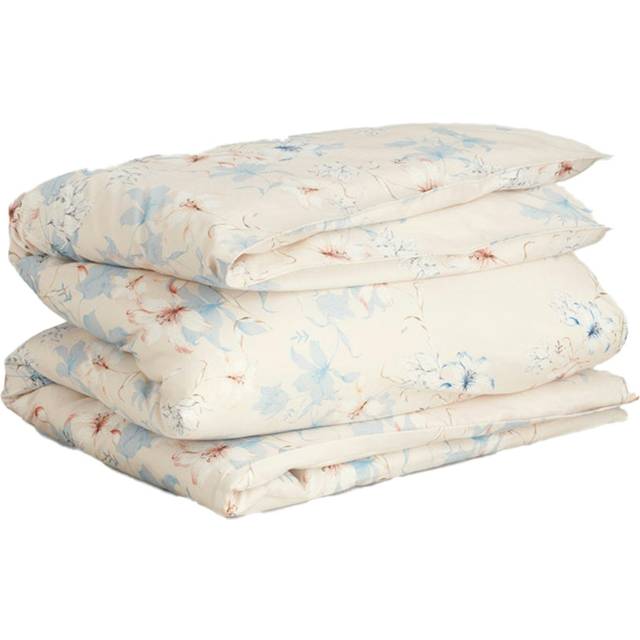 Gant Home - Floral Påslakan 150x210 Cm Sandvit - White Sand