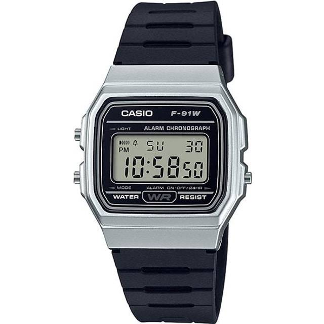 Casio Unisex F-91WM-7AJH (Standard Watch) Square Watch Black resin Digital