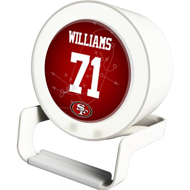 Keyscaper Trent Williams White San Francisco 49ers Night Light Charger and Bluetooth Speaker