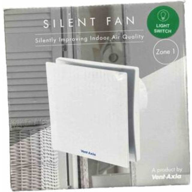 Vent-axia vasf100 bathroom extractor fan (dia)100mm silent air quality wired