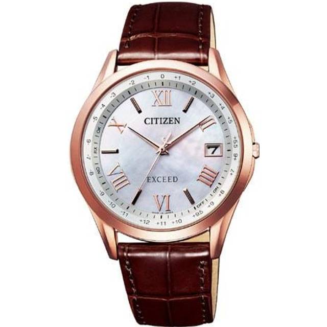 Citizen CB1112-07W ( Watch EXCEED Eco-Drive radio-controlled Direct Flight Strap Pair Model Leather Band Men's)