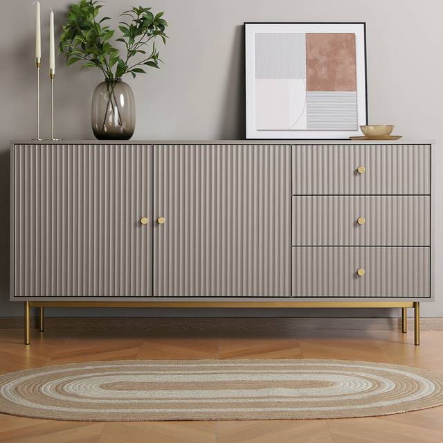 Home Garden Direct Devon - Large Sideboard - Grey, Grey