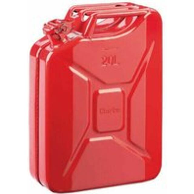 Jerry can 20 litre metal fuel petrol diesel 20L container red JC20LS - Clarke