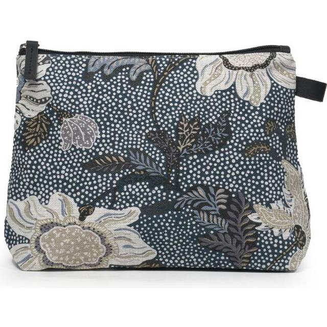Ceannis Cosmetic Medium Denim Blue Flower Linen 23*19*1 cm - pcs 1