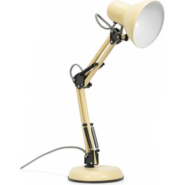Yellow Desk Table Lamp Adjustable Reading Light Task + LED