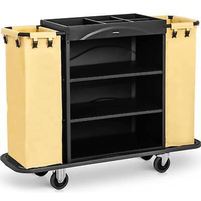 Uniprodo Hotel Service Trolley - 150 kg - 2 laundry bags UNICLEAN 142B