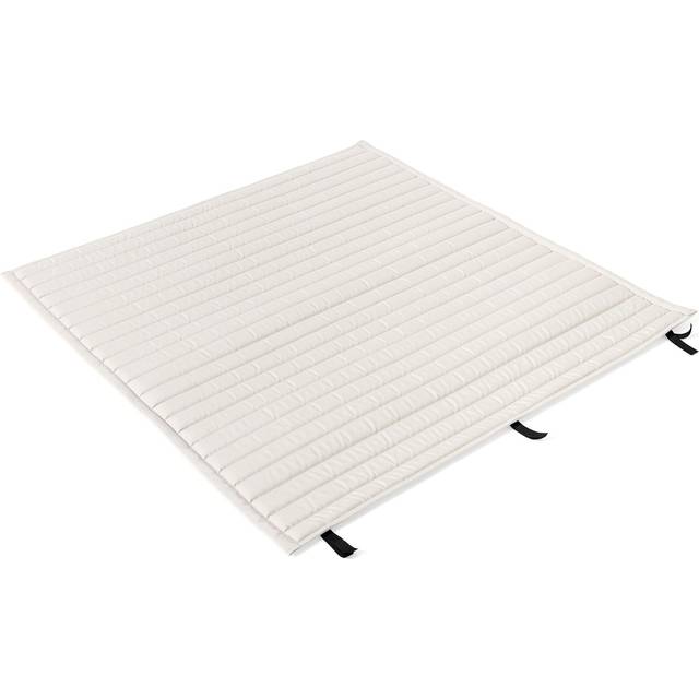 HAY - Palissade Quilted Cushion 107.5x104.5cm - cremeweiß/wasserabweisend/für Palissade Dining Bank - cream white (1.0 x 107.5 x 104.5cm)