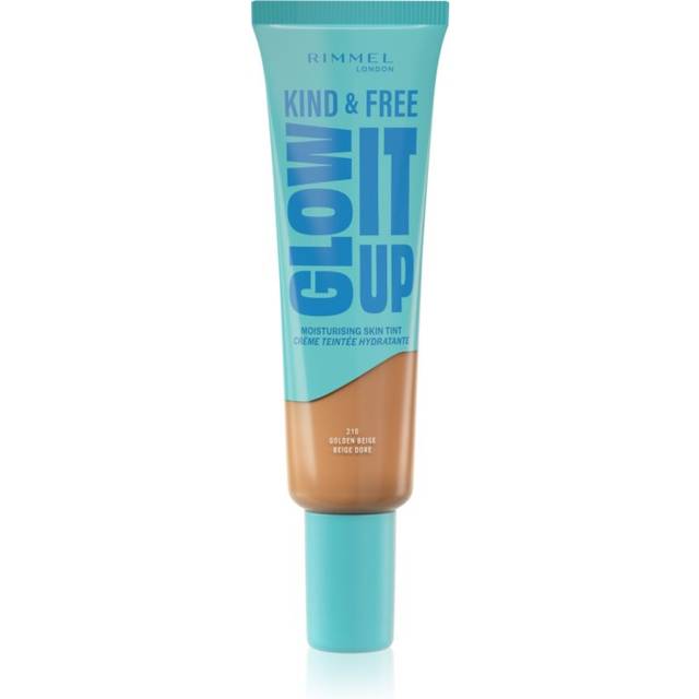 Rimmel Kind & Free Glow It Up Lätt-tonad fuktgivare Skugga 210 Golden Beige 30 ml