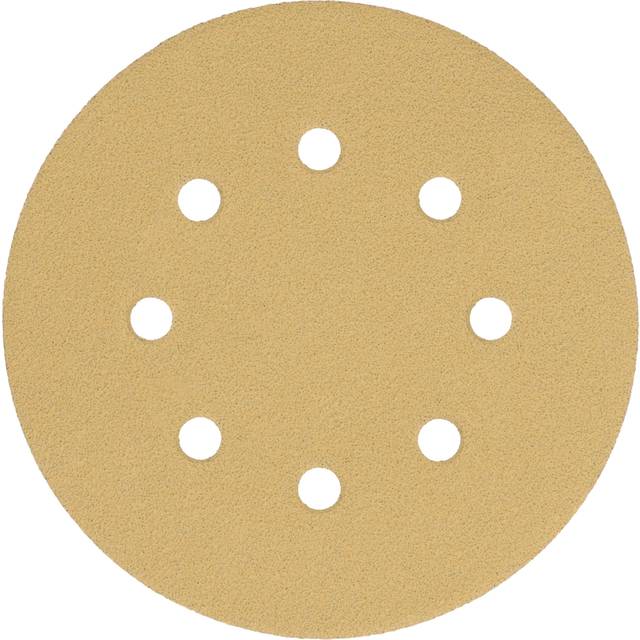 Slibepapir t/excentersliber 125mm 8 hul K40, 10stk