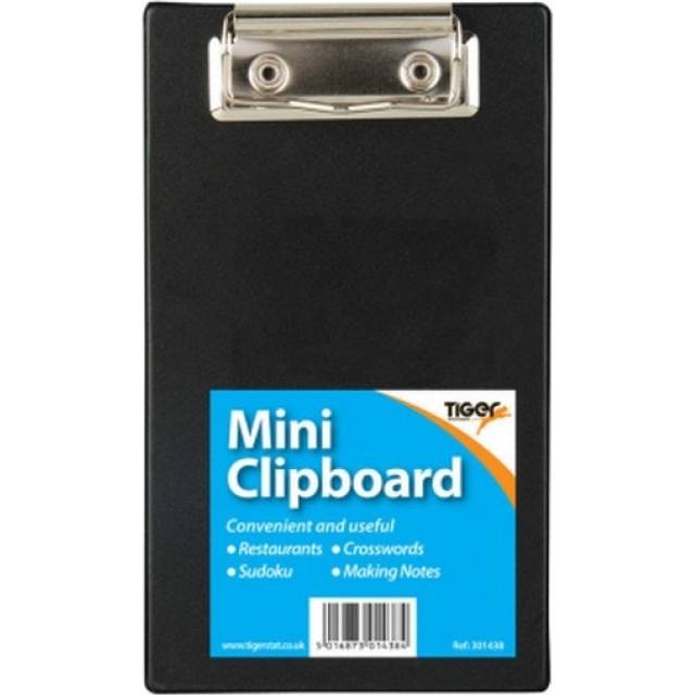 Tiger PVC Mini Clipboard - Black - one size
