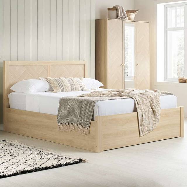 Birlea Herringford King Ottoman Bed - Brown, Brown